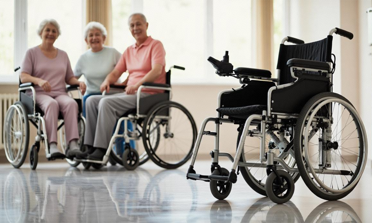 330lb Capacity·Effortless Folding | Unveiling the All-Terrain Power of Carbon Steel Electric Wheelchair with Oversized Seat