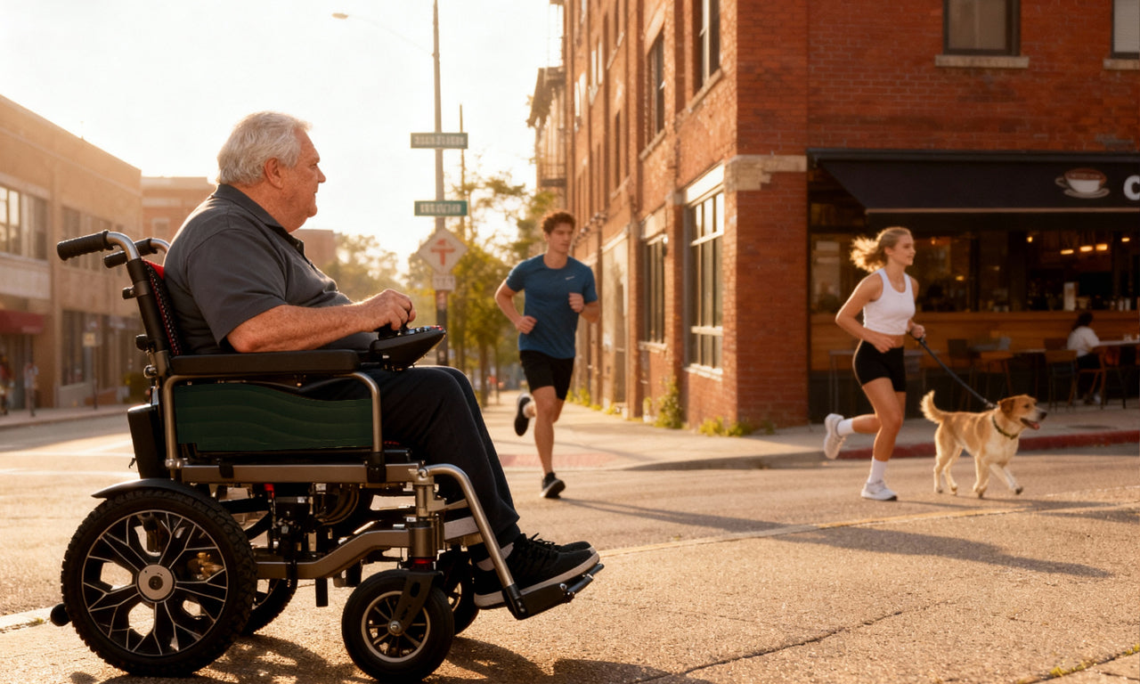 Foldable Heavy-Duty Electric Wheelchair | Best Power Chair for Seniors & Obese Users
