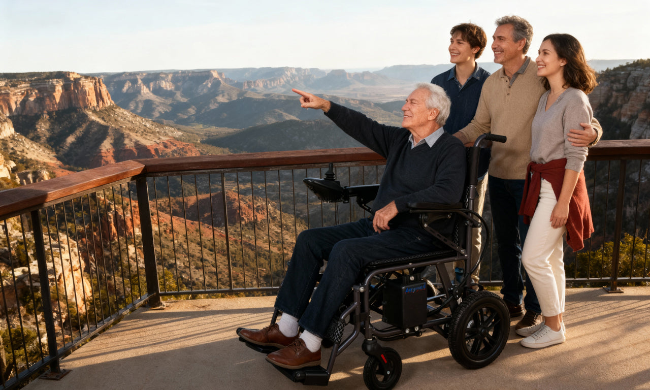 Light Foldable Electric Wheelchair – Anywell YS15-12 Mobility Guide