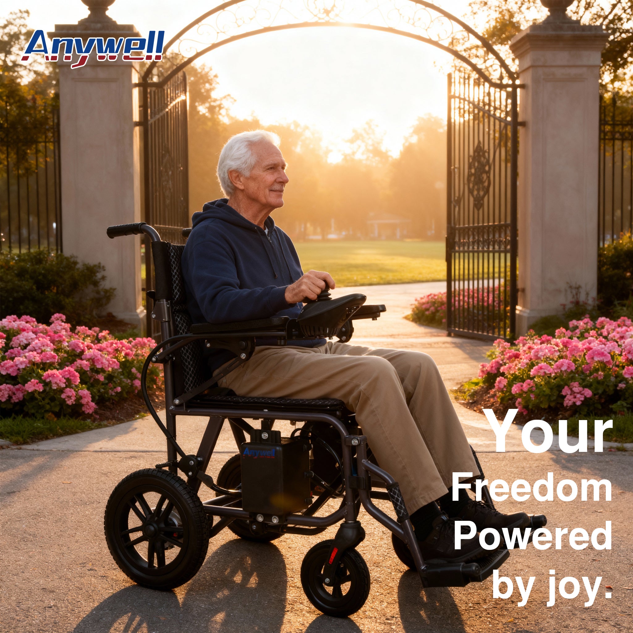 Anywell YS12-15 Foldable Lightweight Electric Wheelchair