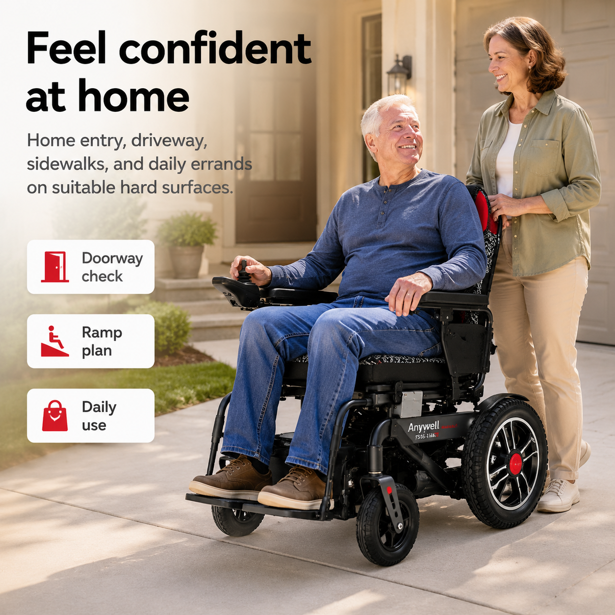 Anywell YS16-1 MAX Wide-Seat Power Wheelchair