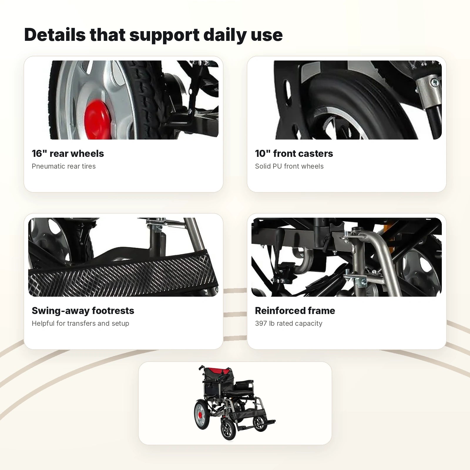Anywell YS16-1 MAX Wide-Seat Power Wheelchair