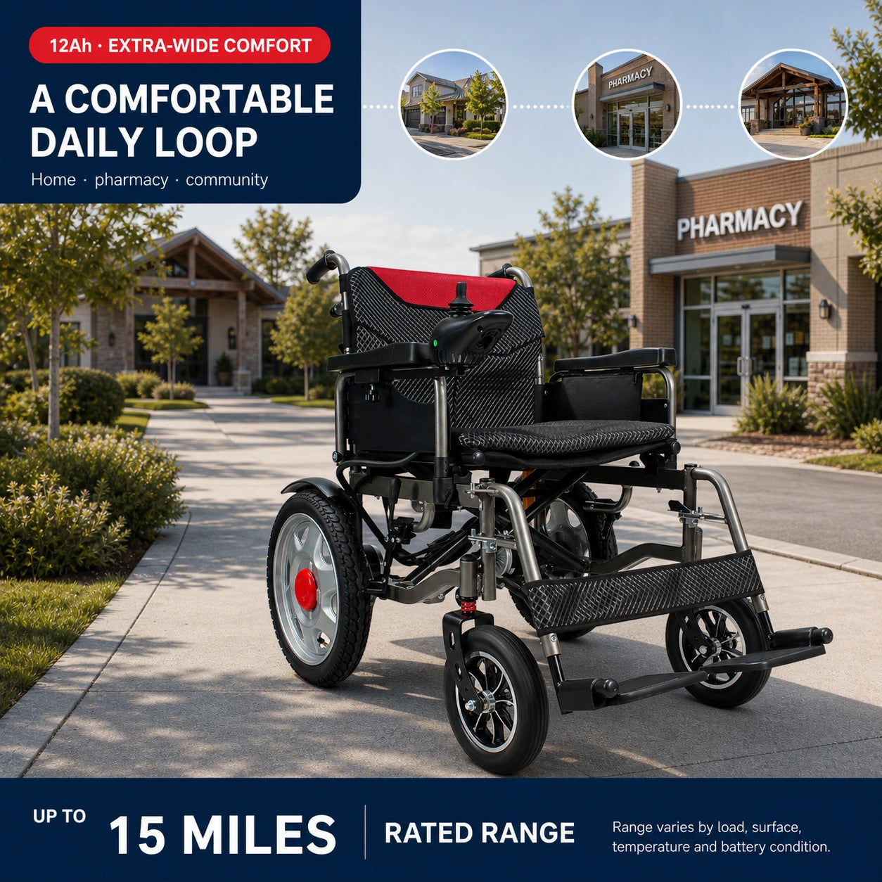 16-1 Power Wheelchair Footrest Set
