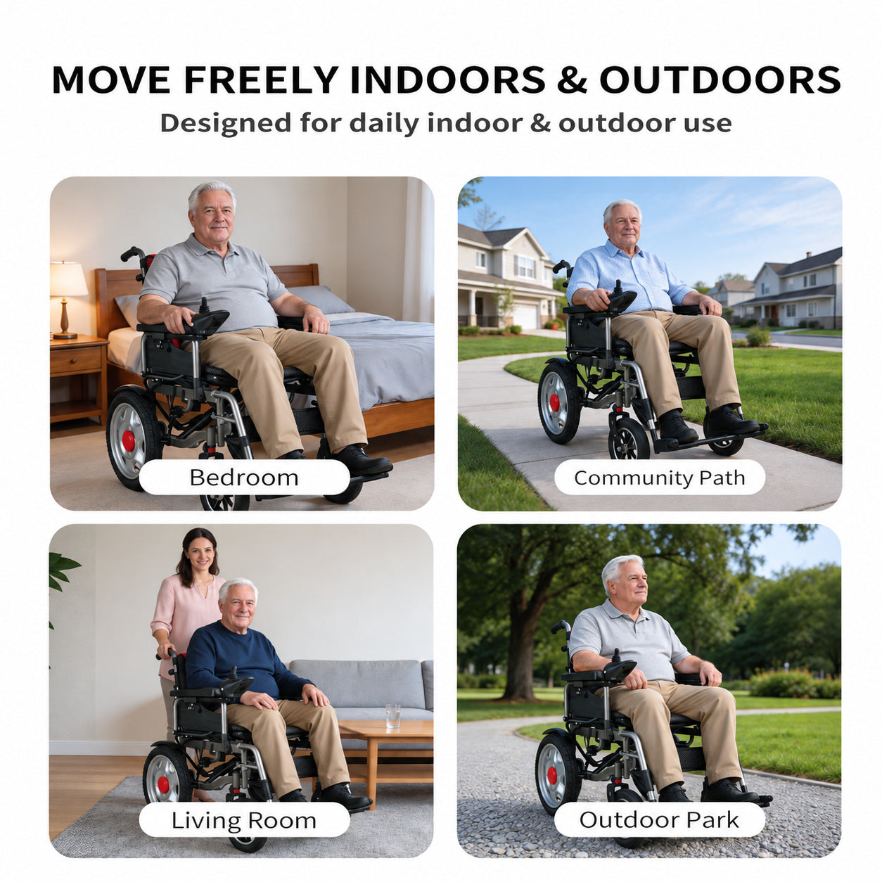 Anywell YS16-1 MAX Wide-Seat Power Wheelchair 12Ah