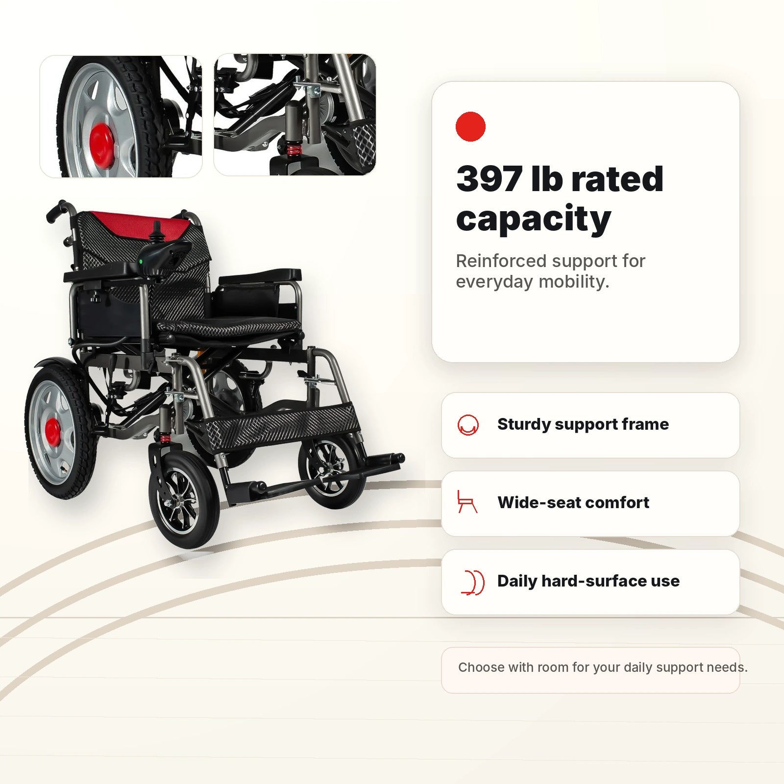 Anywell YS16-1 MAX Wide-Seat Power Wheelchair
