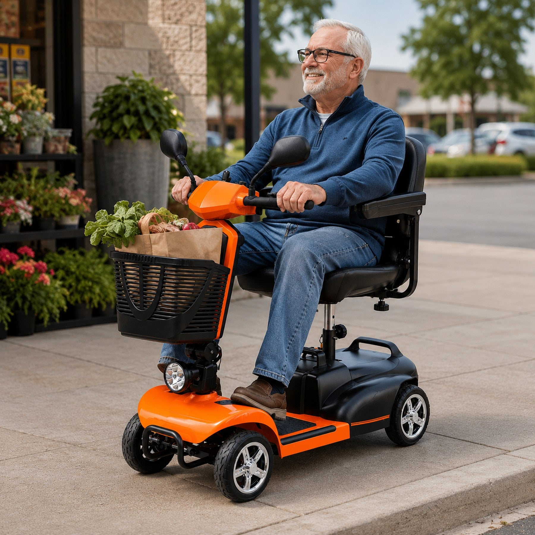 Anywell X-024 Wide Seat Electric Mobility Scooter