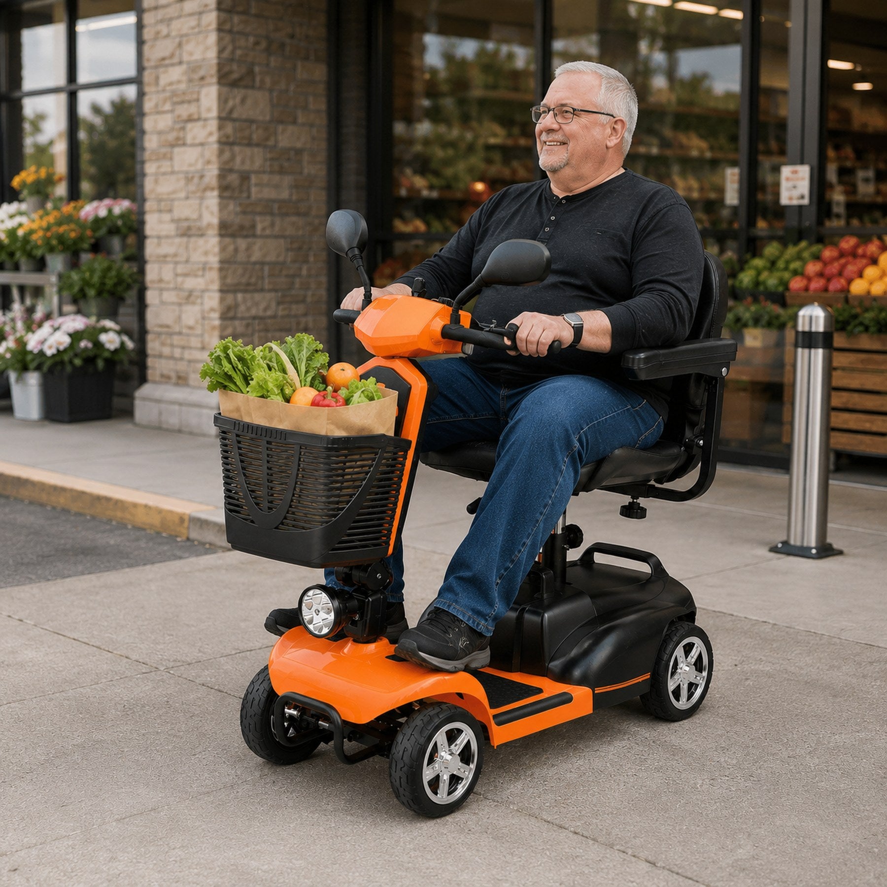 Anywell X-024 Wide Seat Electric Mobility Scooter