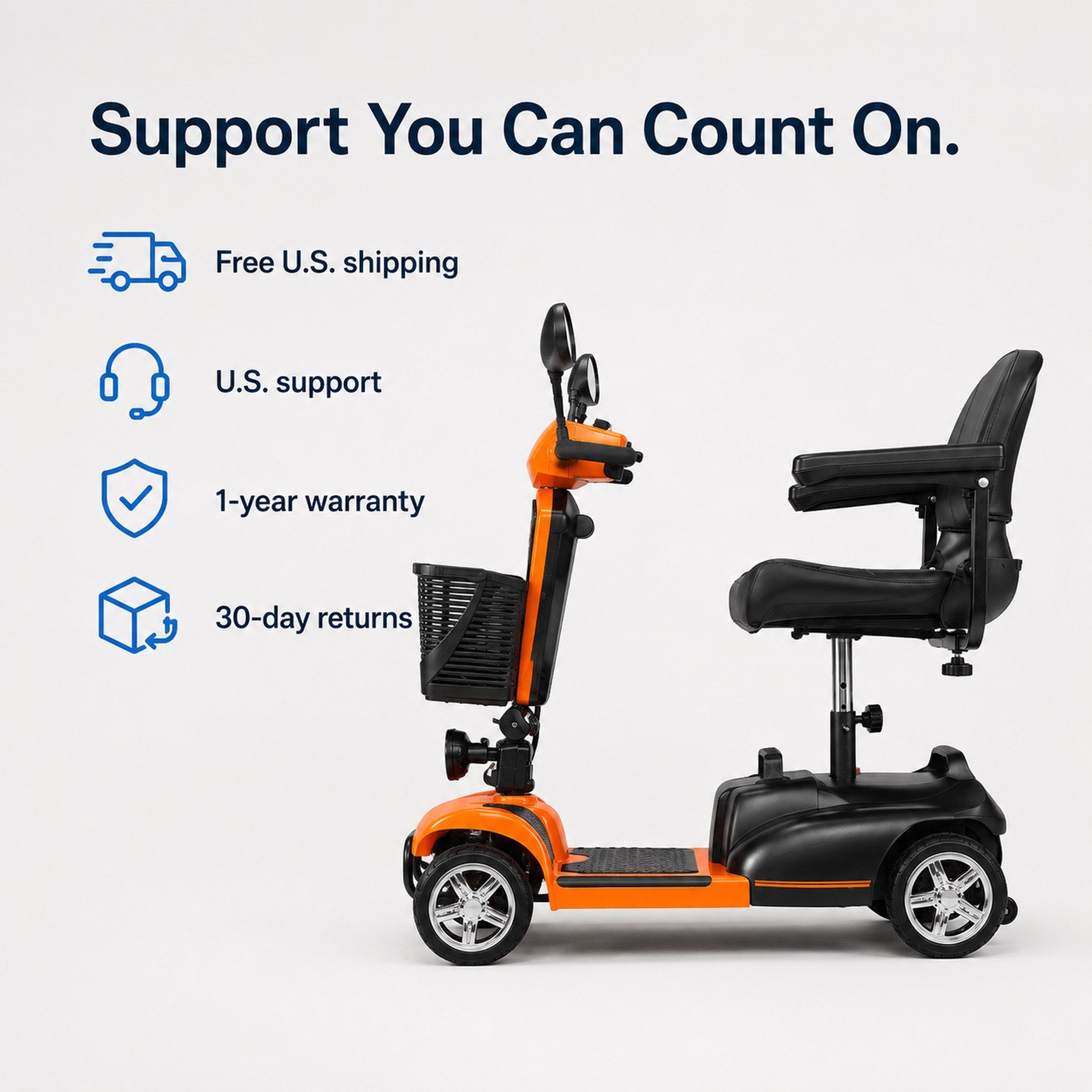 Anywell X-024 Wide Seat Electric Mobility Scooter