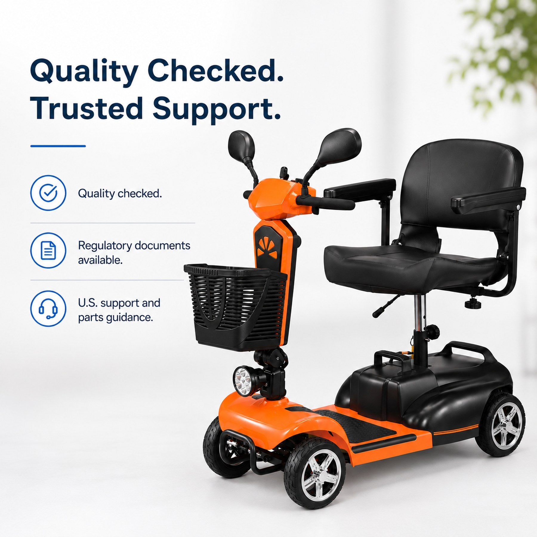 Anywell X-024 Wide Seat Electric Mobility Scooter