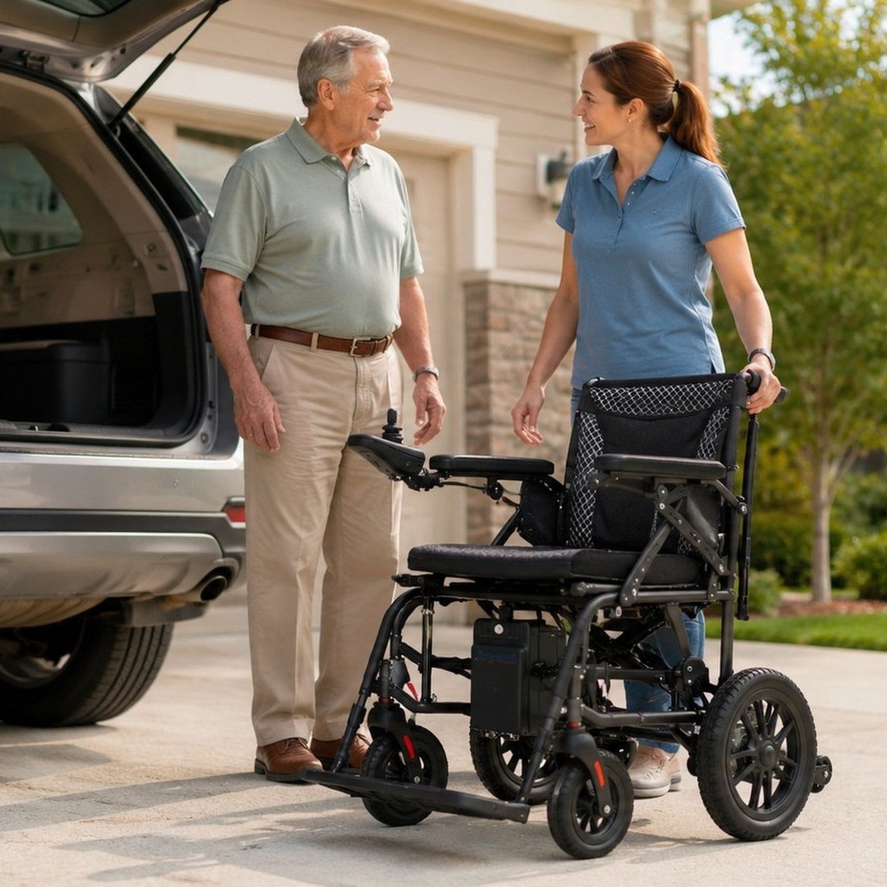 Anywell YS12-15 PLUS Foldable Lightweight Electric Wheelchair