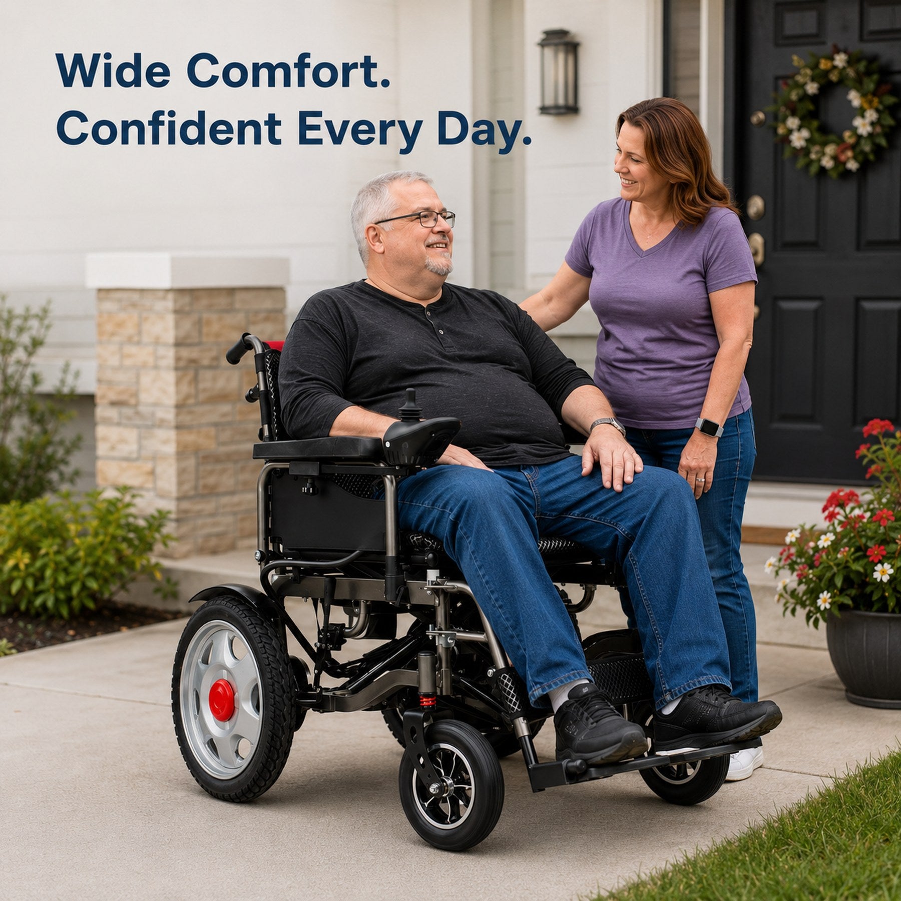 Anywell YS16-1 MAX Wide-Seat Power Wheelchair 20Ah