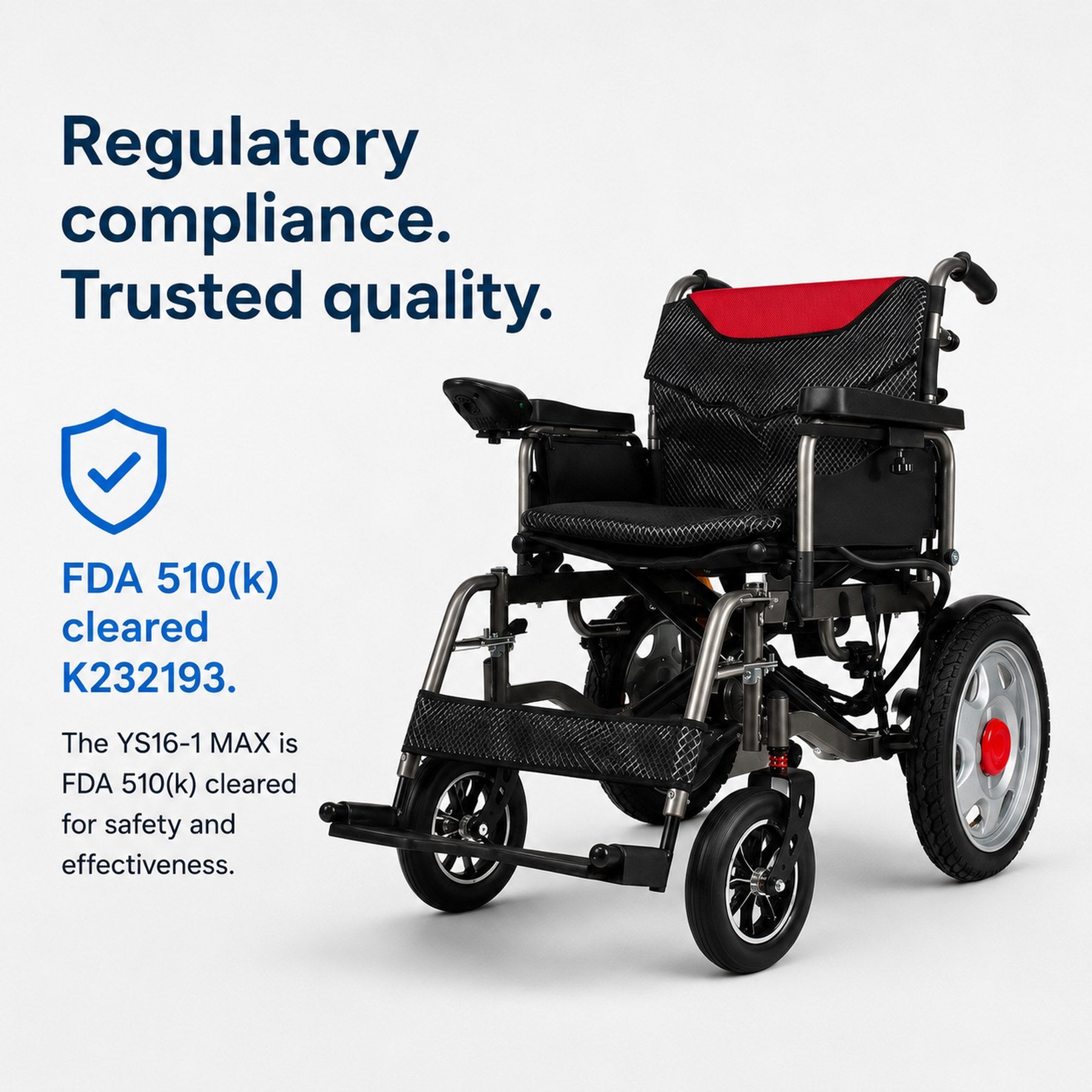 Anywell YS16-1 MAX Wide-Seat Power Wheelchair 20Ah