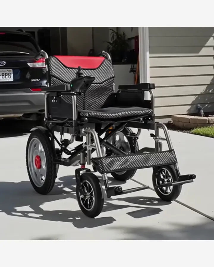 YS16-1 MAX electric wheelchair photographed outdoors