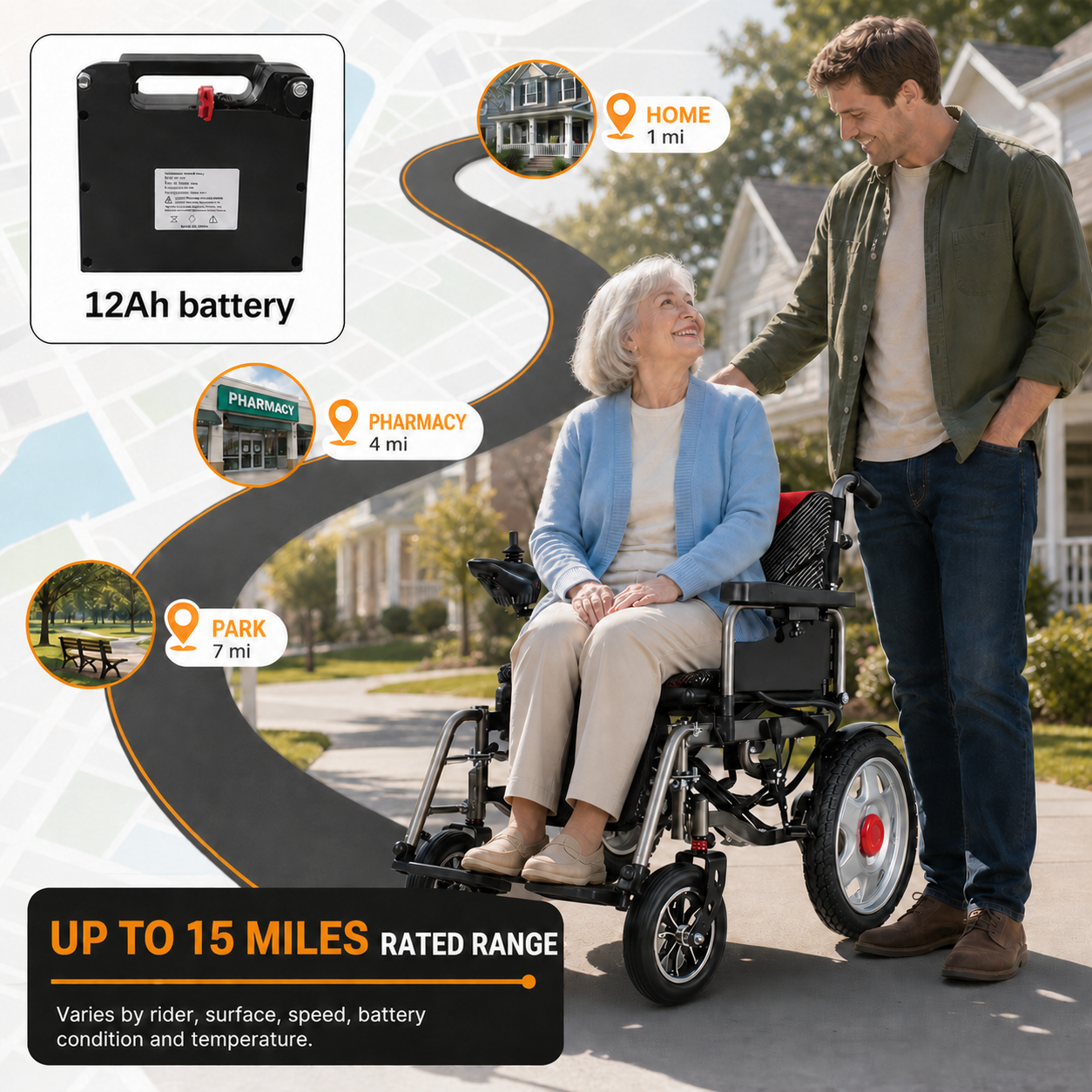 16-1 Power Wheelchair Footrest Set