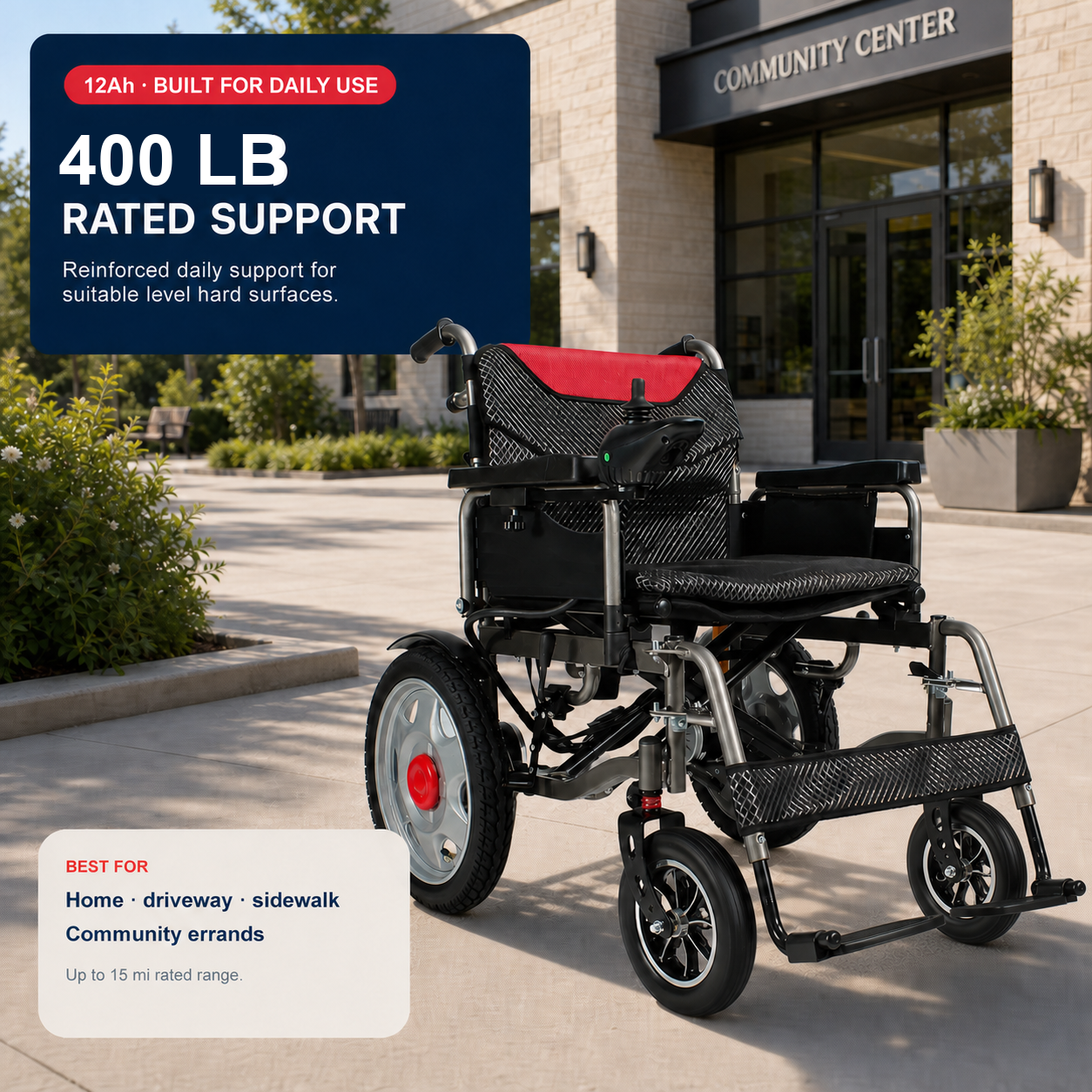 16-1 Power Wheelchair Footrest Set