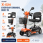 Anywell X-024 Electric Mobility Scooter | 19.7 in Wide Seat | 350W Motor | Up to 20-Mile Range | Approx. 5 MPH | Up to 400 lb Capacity | 24V 20Ah Battery | Approx. 106 lb Net Weight