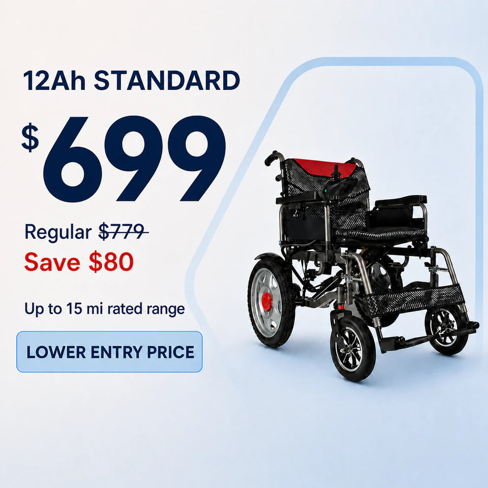 Anywell YS16-1 MAX Wide-Seat Power Wheelchair 12Ah