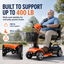 Anywell X-024 Electric Mobility Scooter | 19.7 in Wide Seat | 350W Motor | Up to 20-Mile Range | Approx. 5 MPH | Up to 400 lb Capacity | 24V 20Ah Battery | Approx. 106 lb Net Weight
