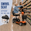 Anywell X-024 Electric Mobility Scooter | 19.7 in Wide Seat | 350W Motor | Up to 20-Mile Range | Approx. 5 MPH | Up to 400 lb Capacity | 24V 20Ah Battery | Approx. 106 lb Net Weight