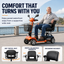 Anywell X-024 Electric Mobility Scooter | 19.7 in Wide Seat | 350W Motor | Up to 20-Mile Range | Approx. 5 MPH | Up to 400 lb Capacity | 24V 20Ah Battery | Approx. 106 lb Net Weight