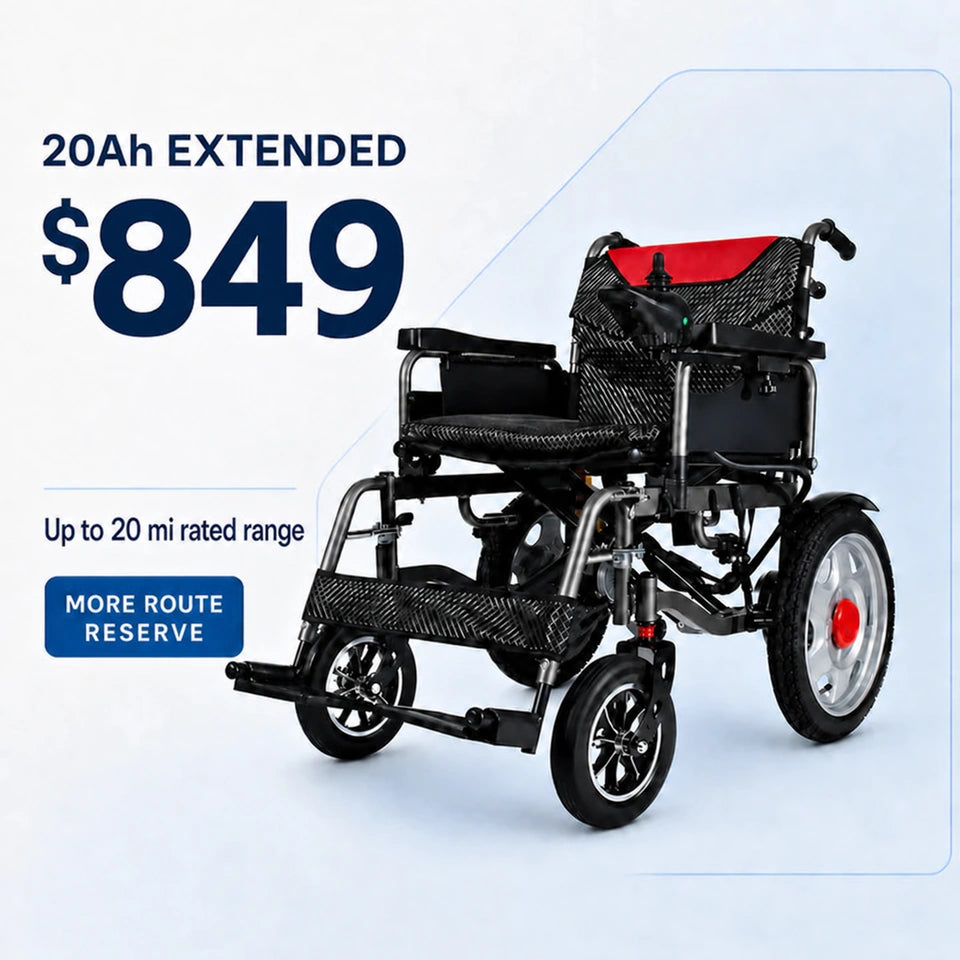 Anywell YS16-1 MAX Wide-Seat Power Wheelchair 20Ah